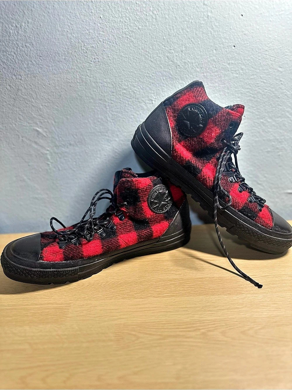 Mens Converse Chuck Taylor All Star High Top Plaid Sneakers US 11